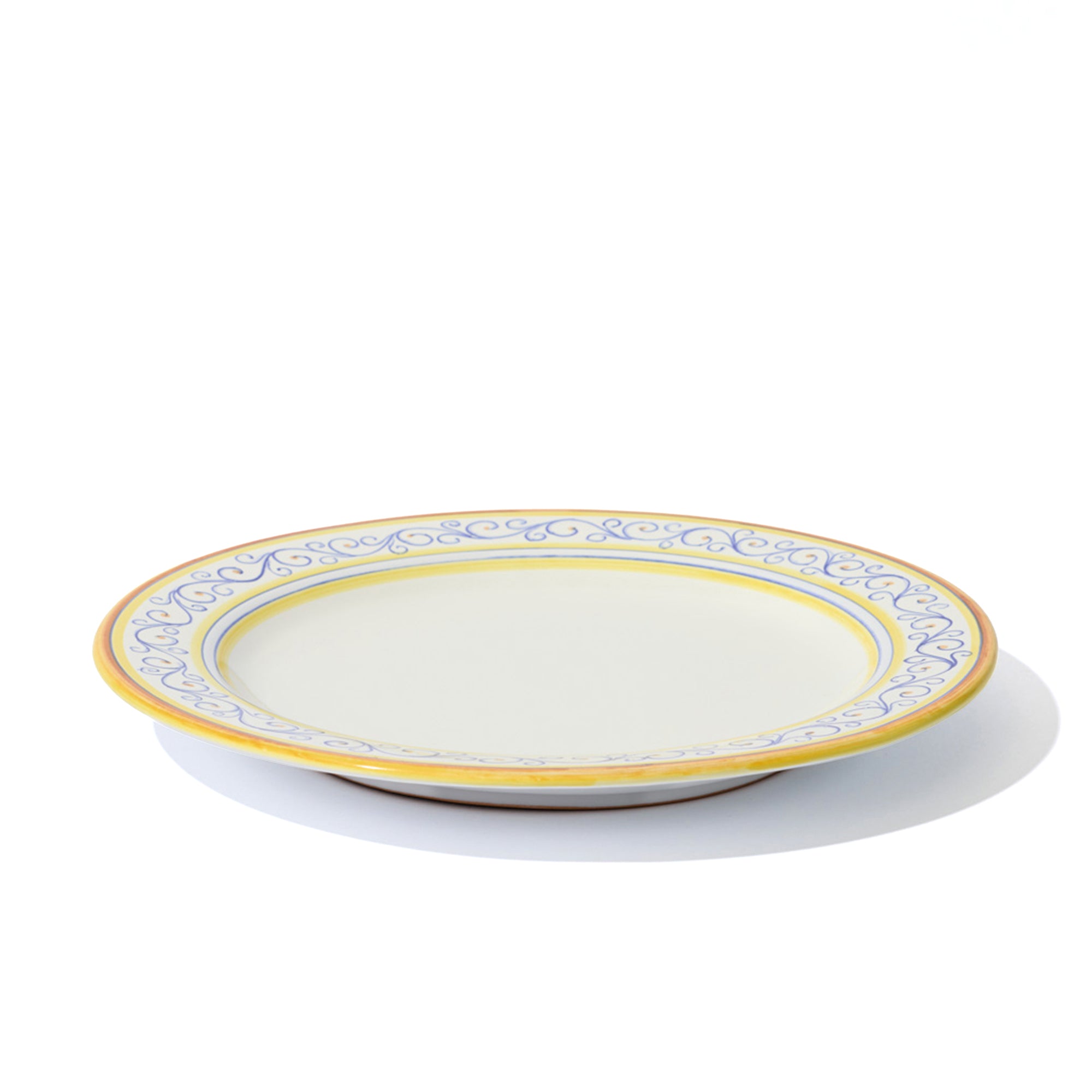 Deruta Serving Plate 32cm in Persimmon Trim