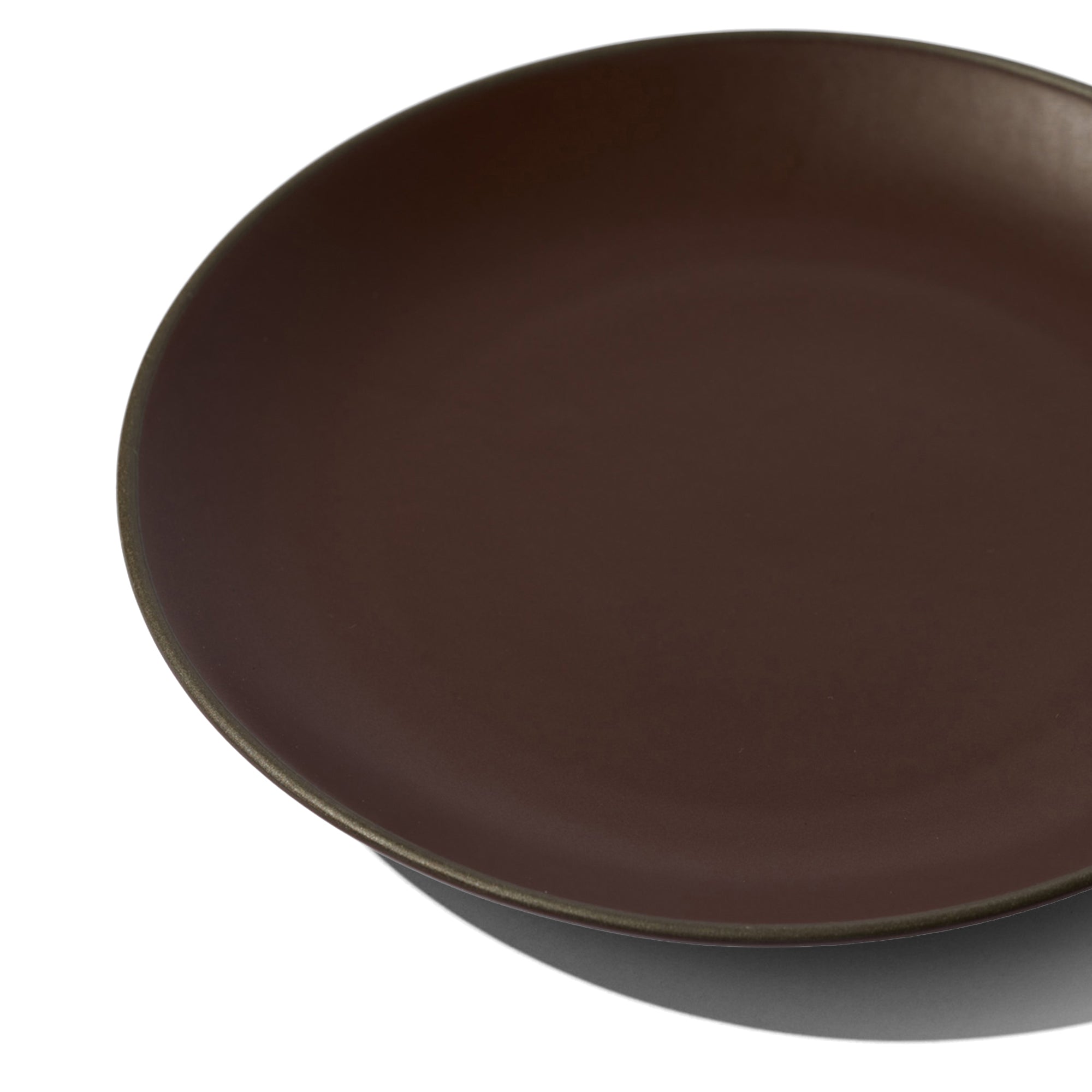 Stacked Organic Dinner Plate in Port