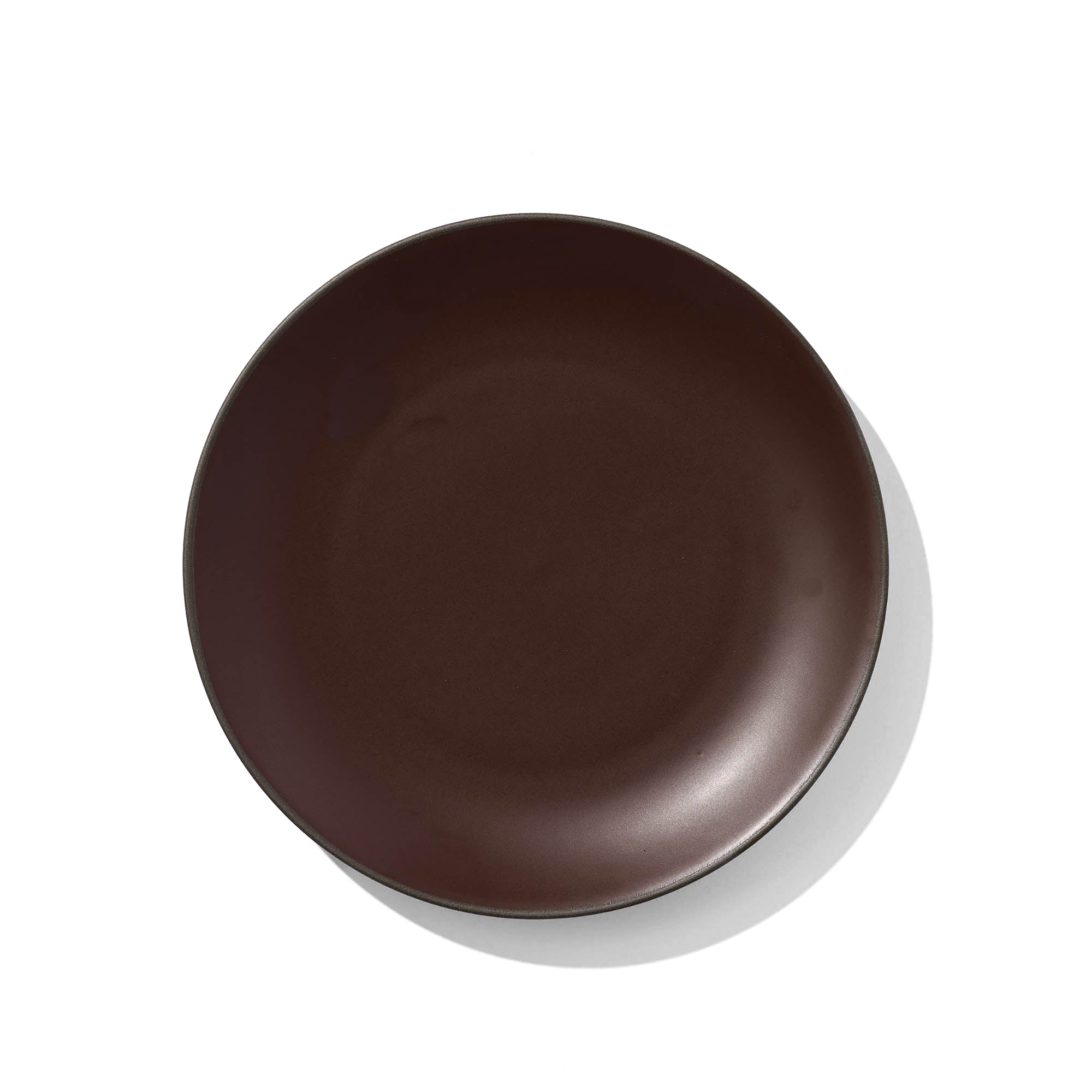 Stacked Organic Dinner Plate in Port