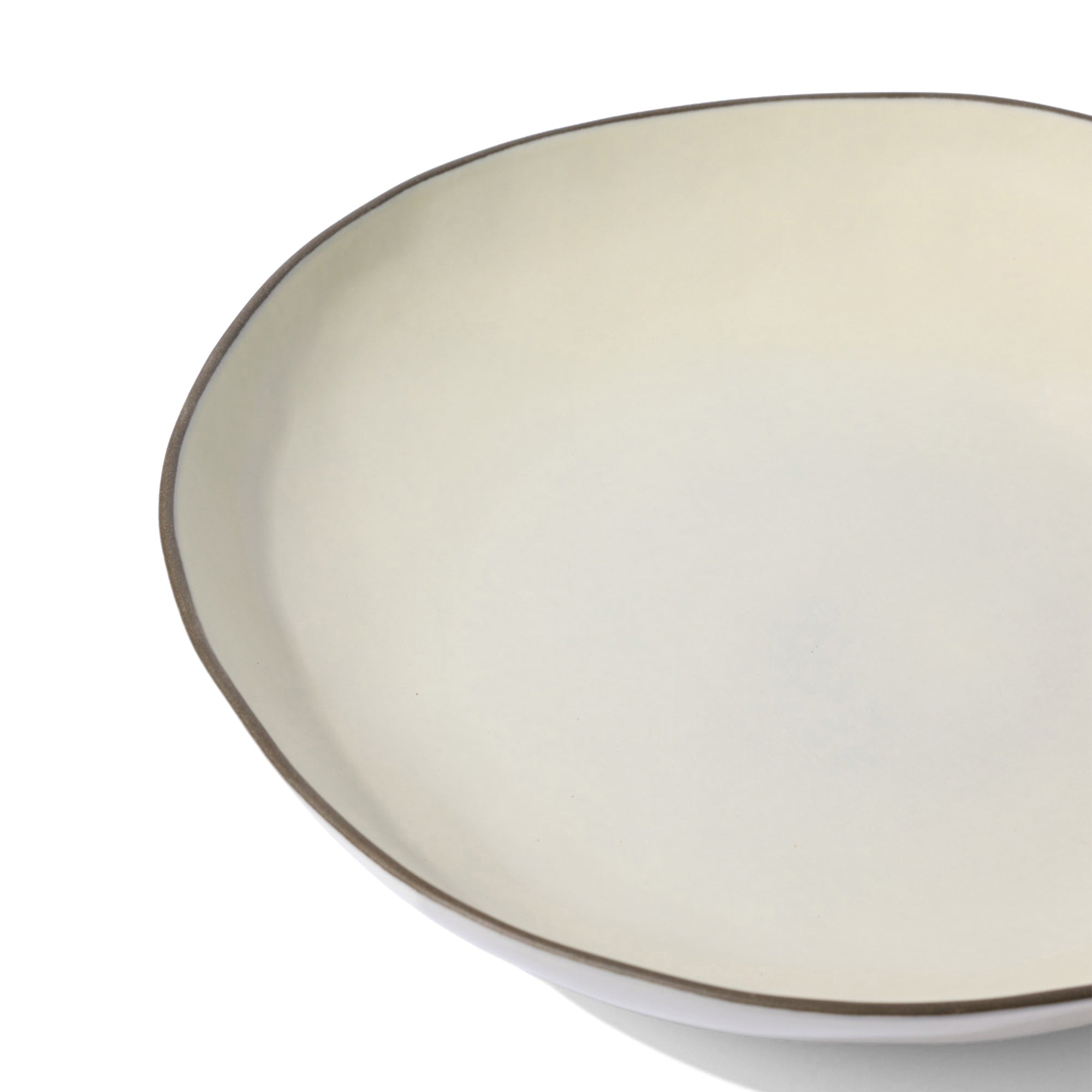 Stacked Organic Serving Bowl in Salt