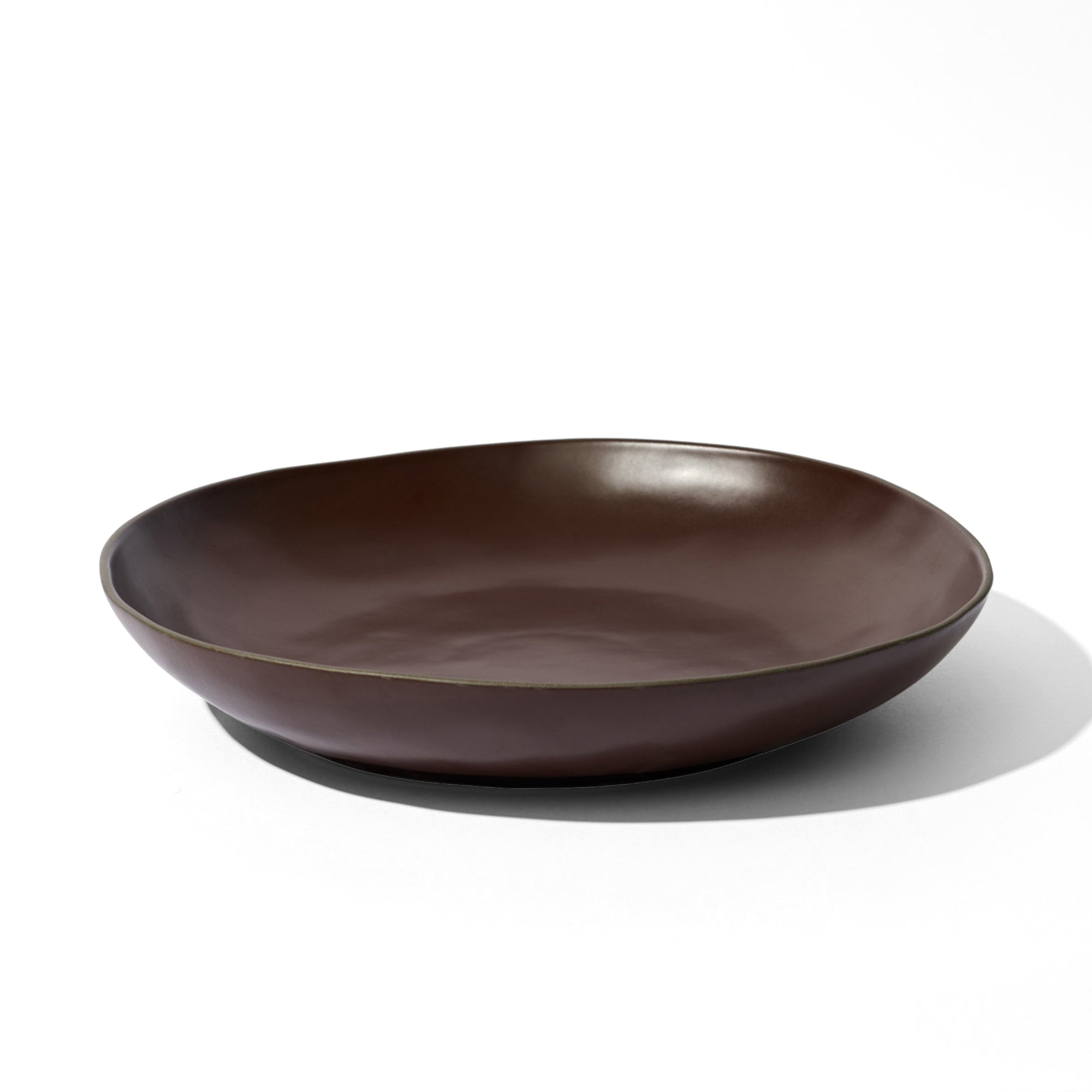 Stacked Organic Serving Bowl in Port
