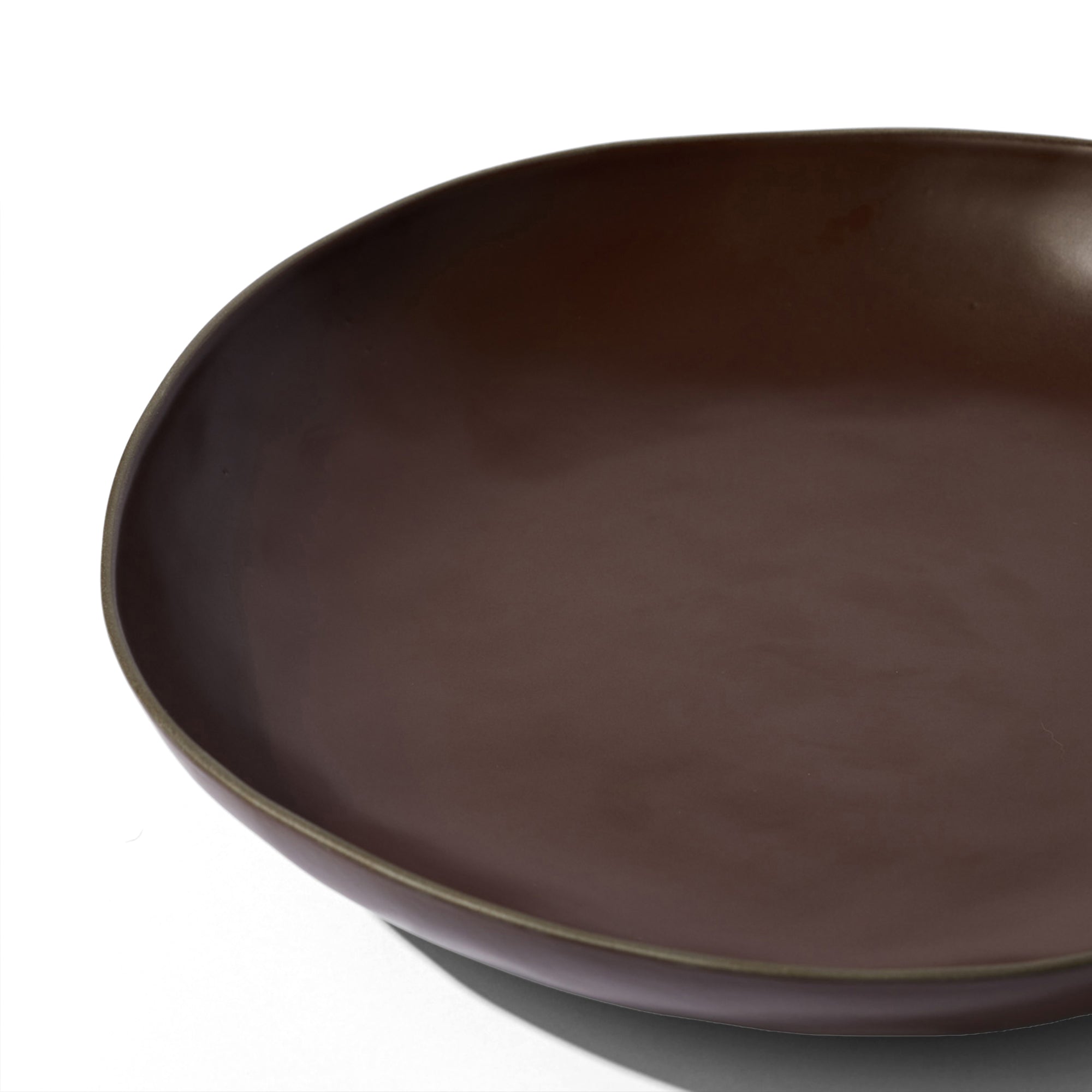 Stacked Organic Serving Bowl in Port