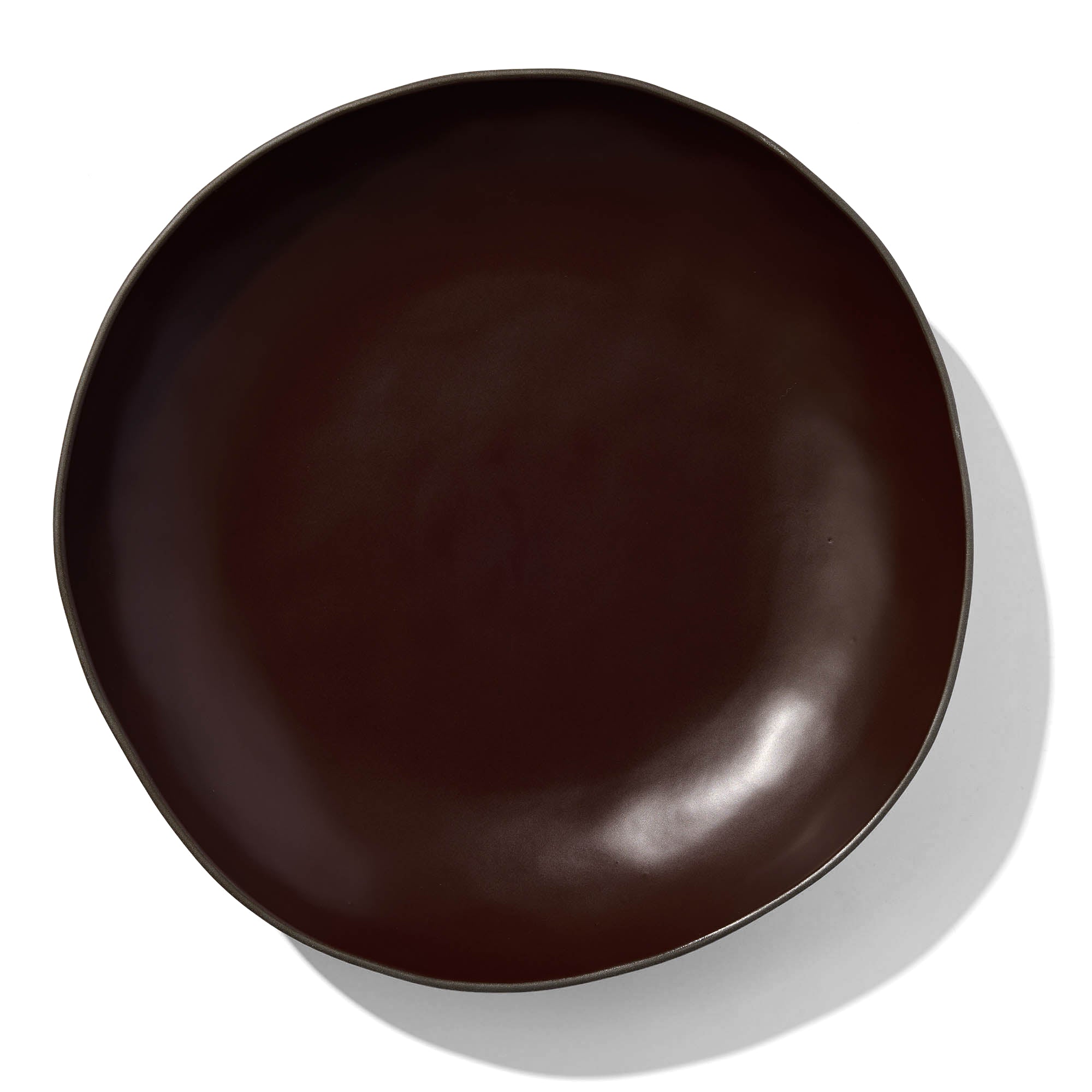Stacked Organic Serving Bowl in Port