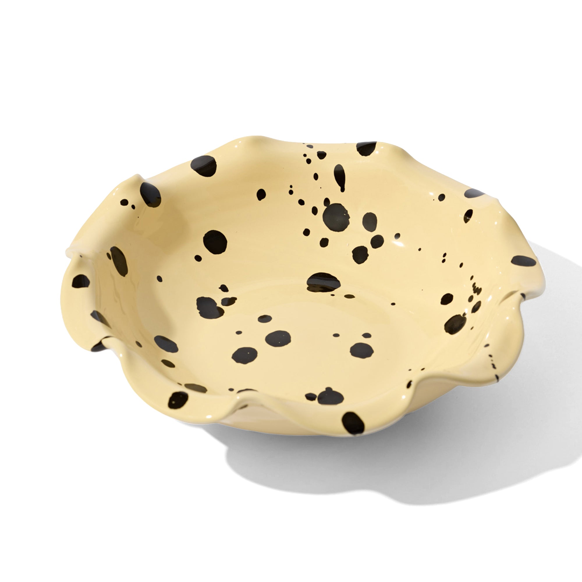 Curvy Bowl 25cm with Perfectly Imperfect Polka Dots