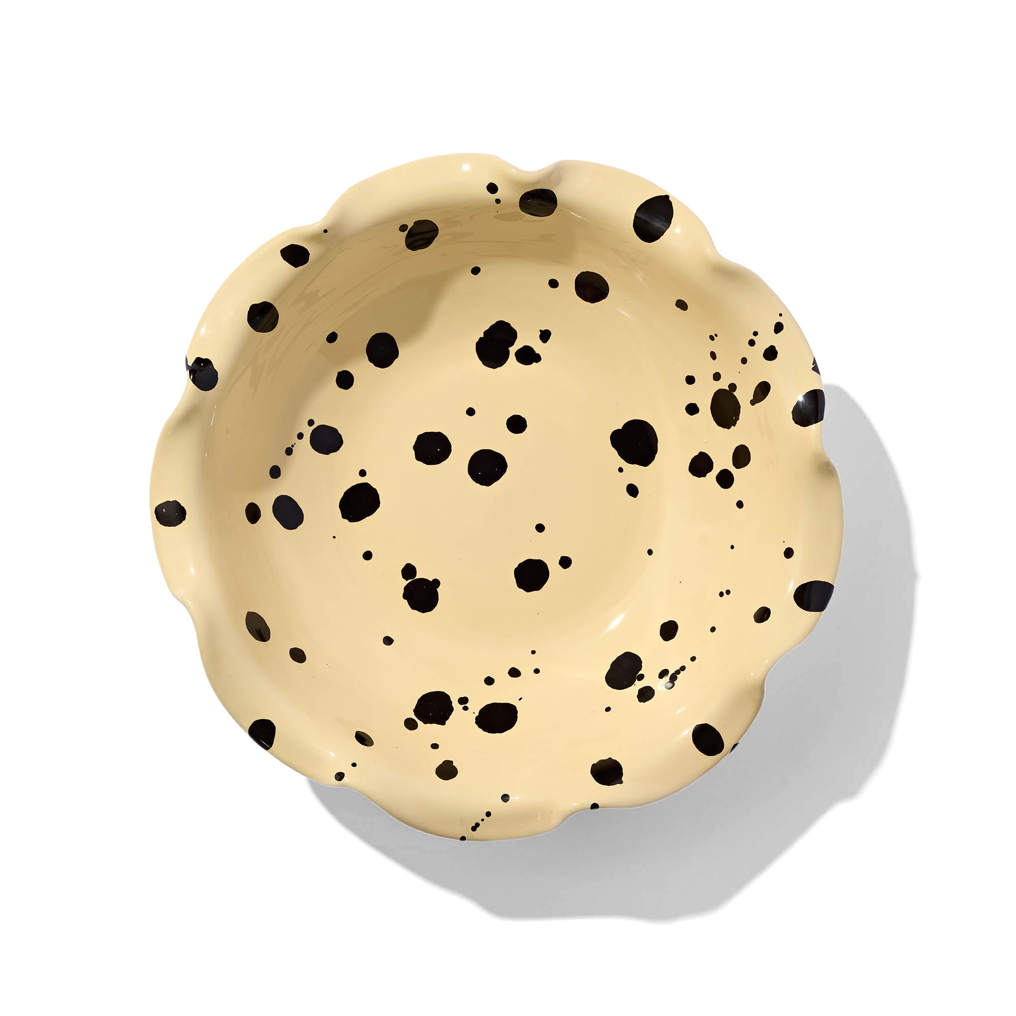 Curvy Bowl 25cm with Perfectly Imperfect Polka Dots