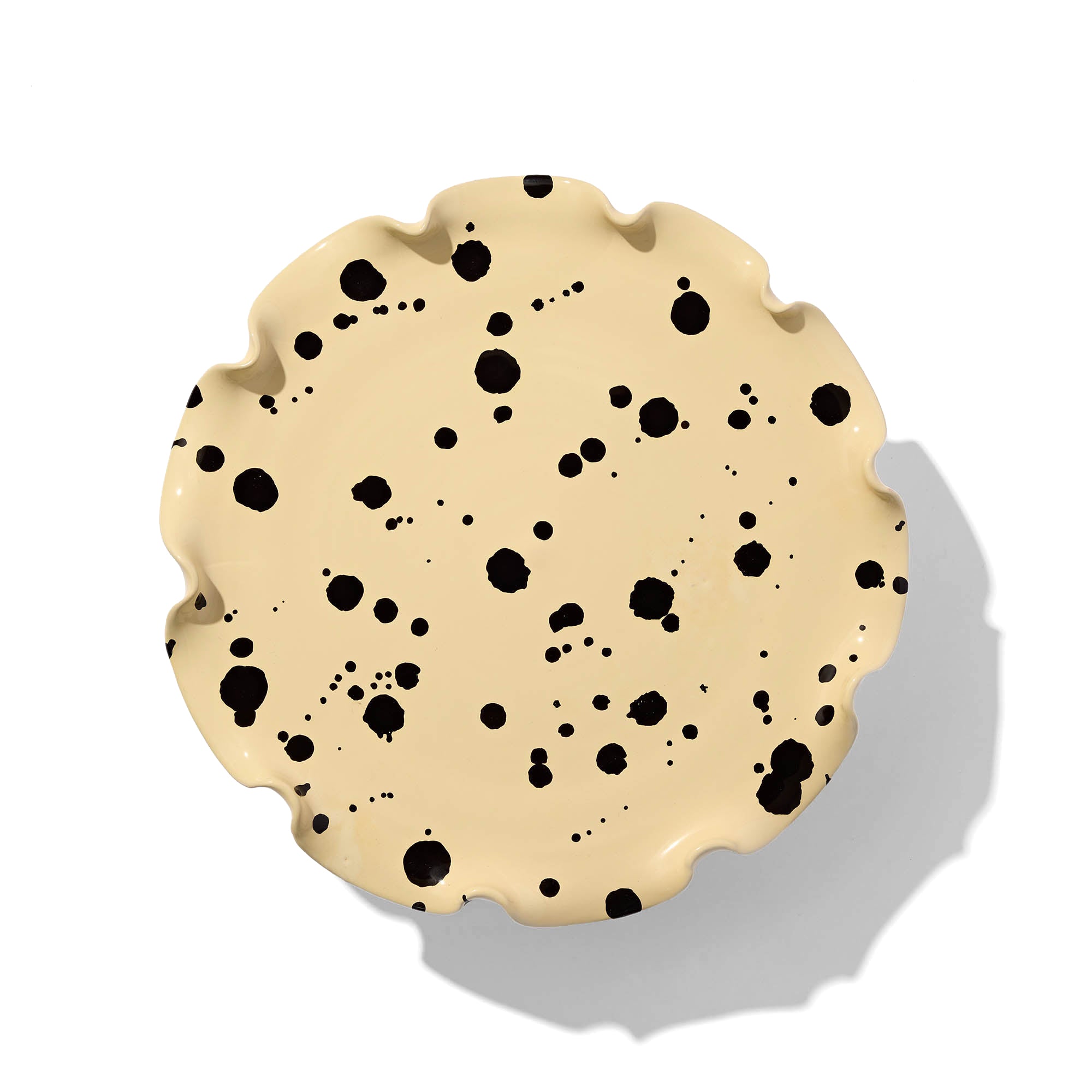 Curvy Cake Stand 27cm with Perfectly Imperfect Polka Dots