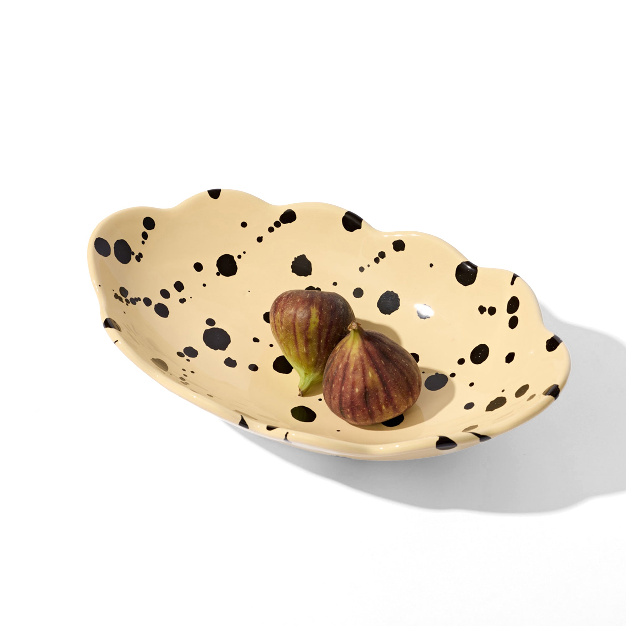 Serving Bowl 30.5 x 18.5cm with Perfectly Imperfect Polka Dots