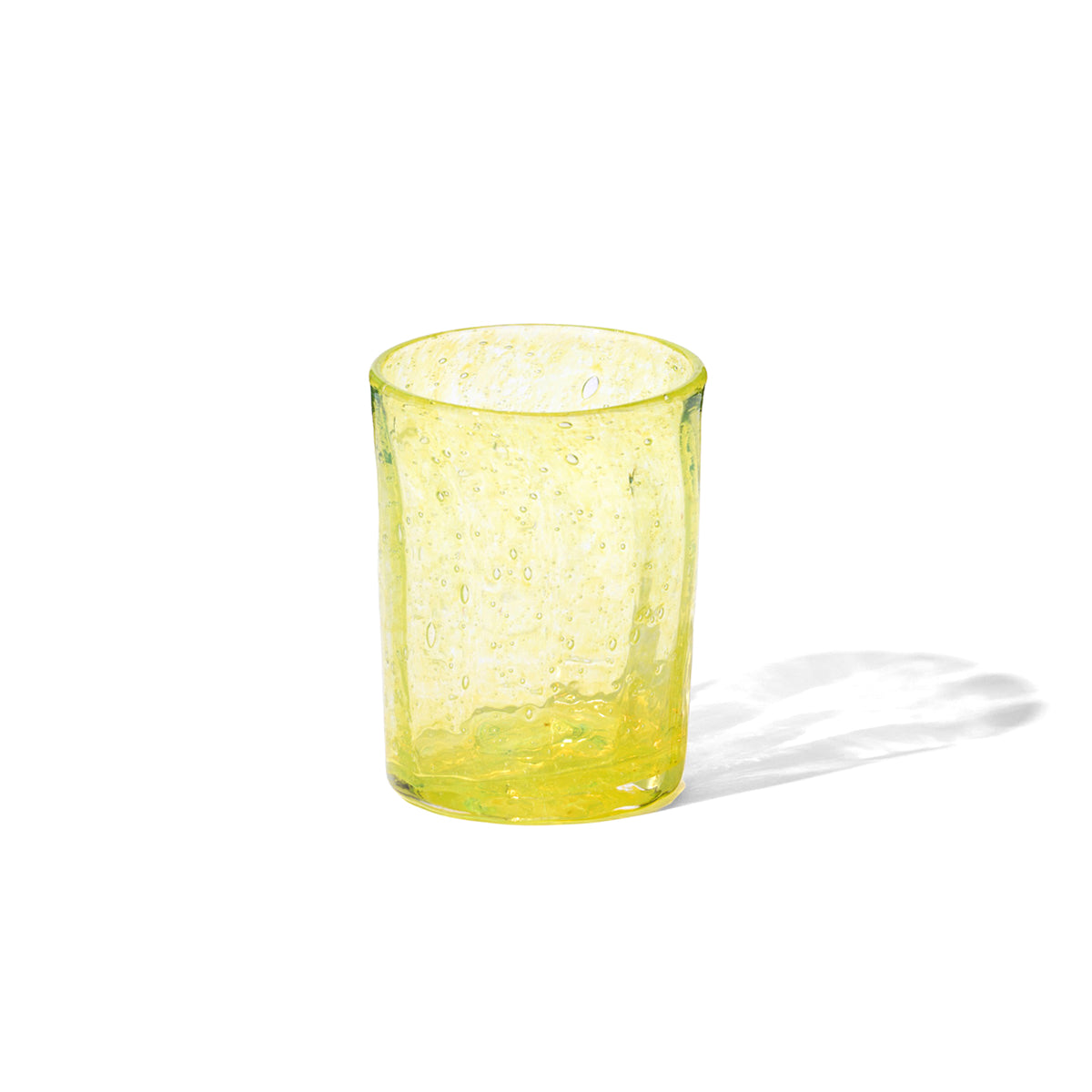 Hand Blown Water Glass in Citrine