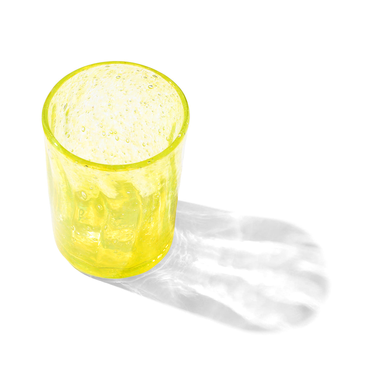 Hand Blown Water Glass in Citrine