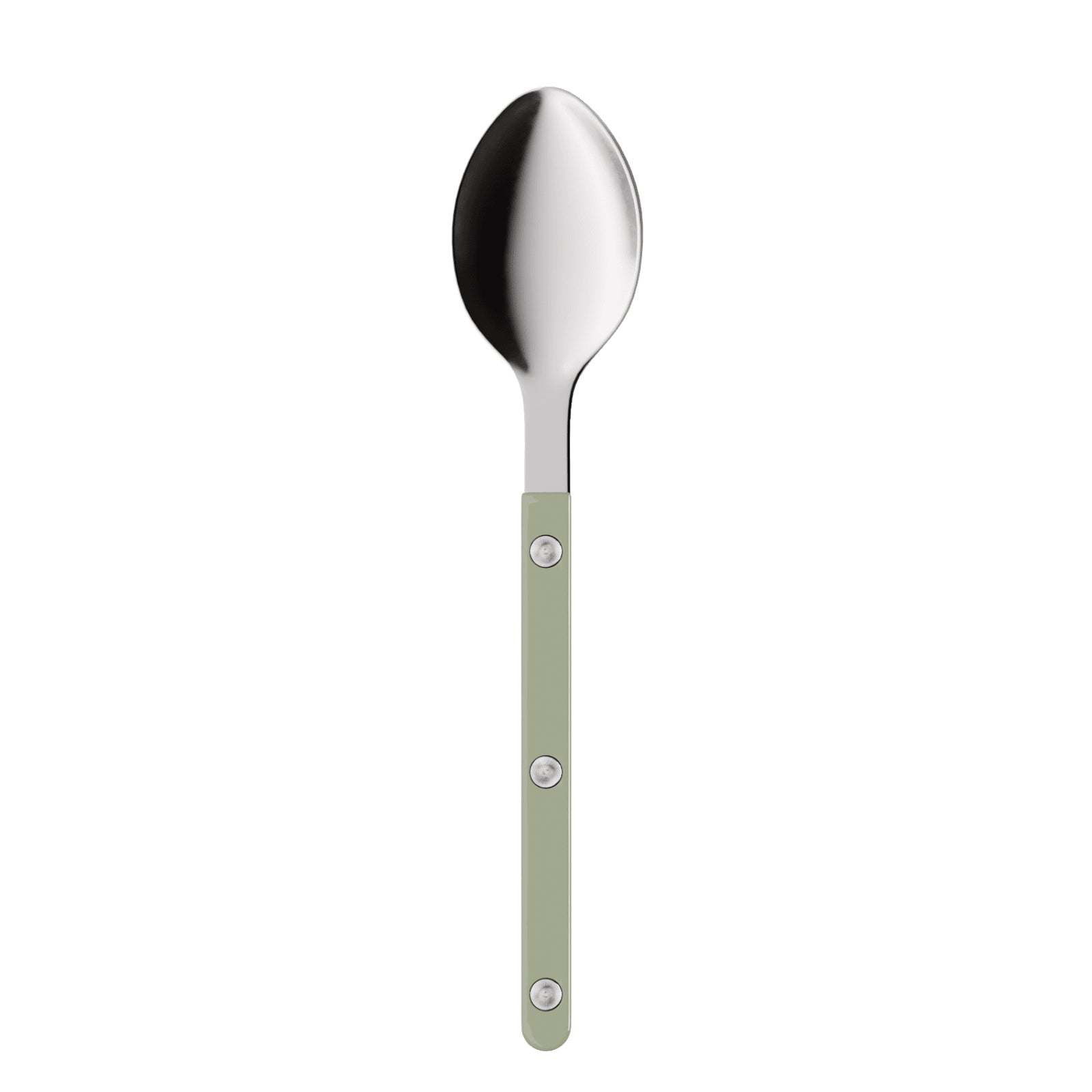 Bistrot Solid Dessert Spoon in Asparagus