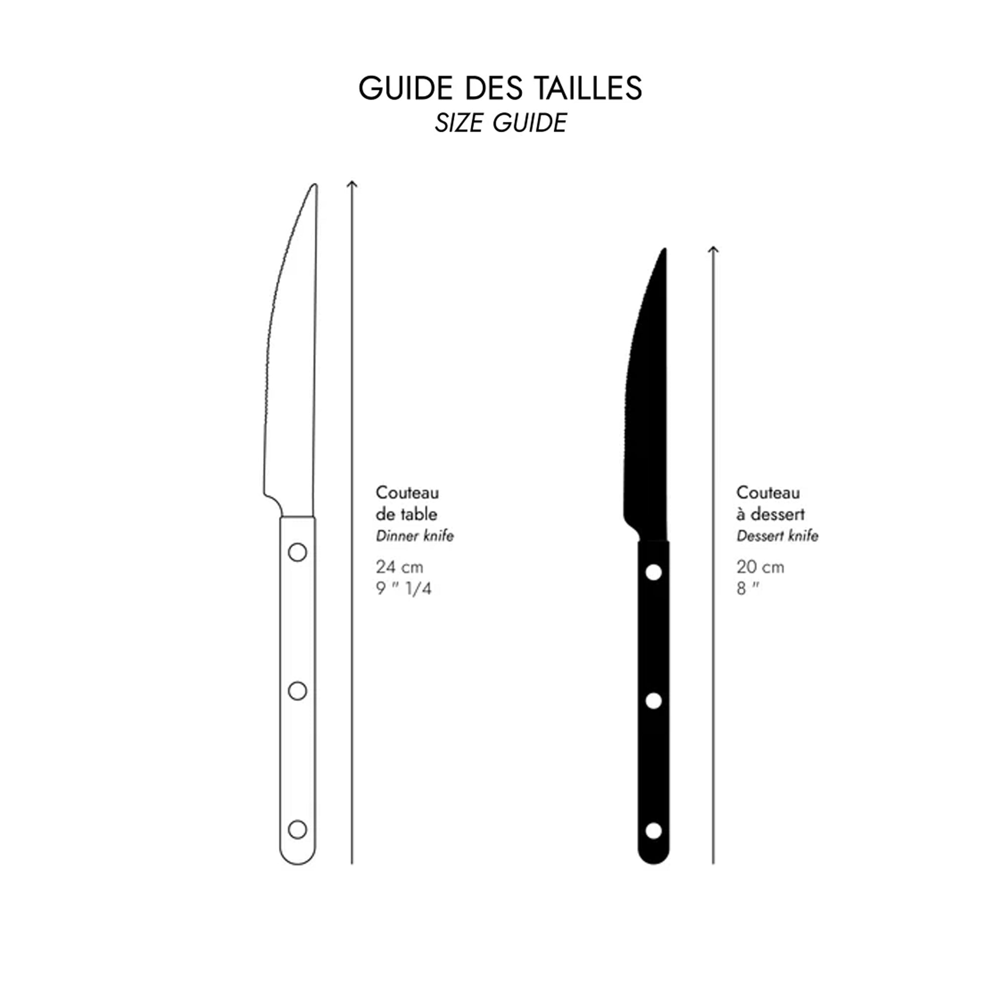 Bistrot Solid Dessert Knife in Teak