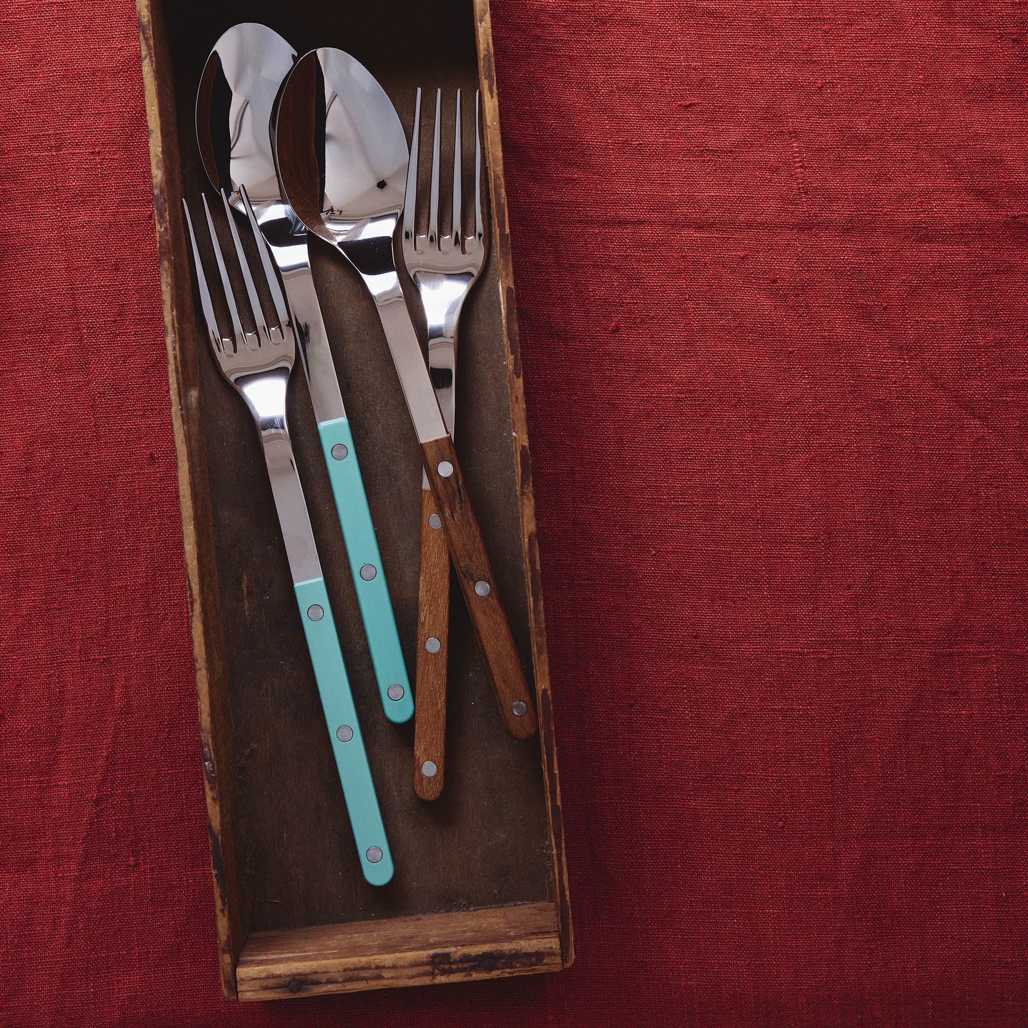 Bistrot Serving Set in Teak