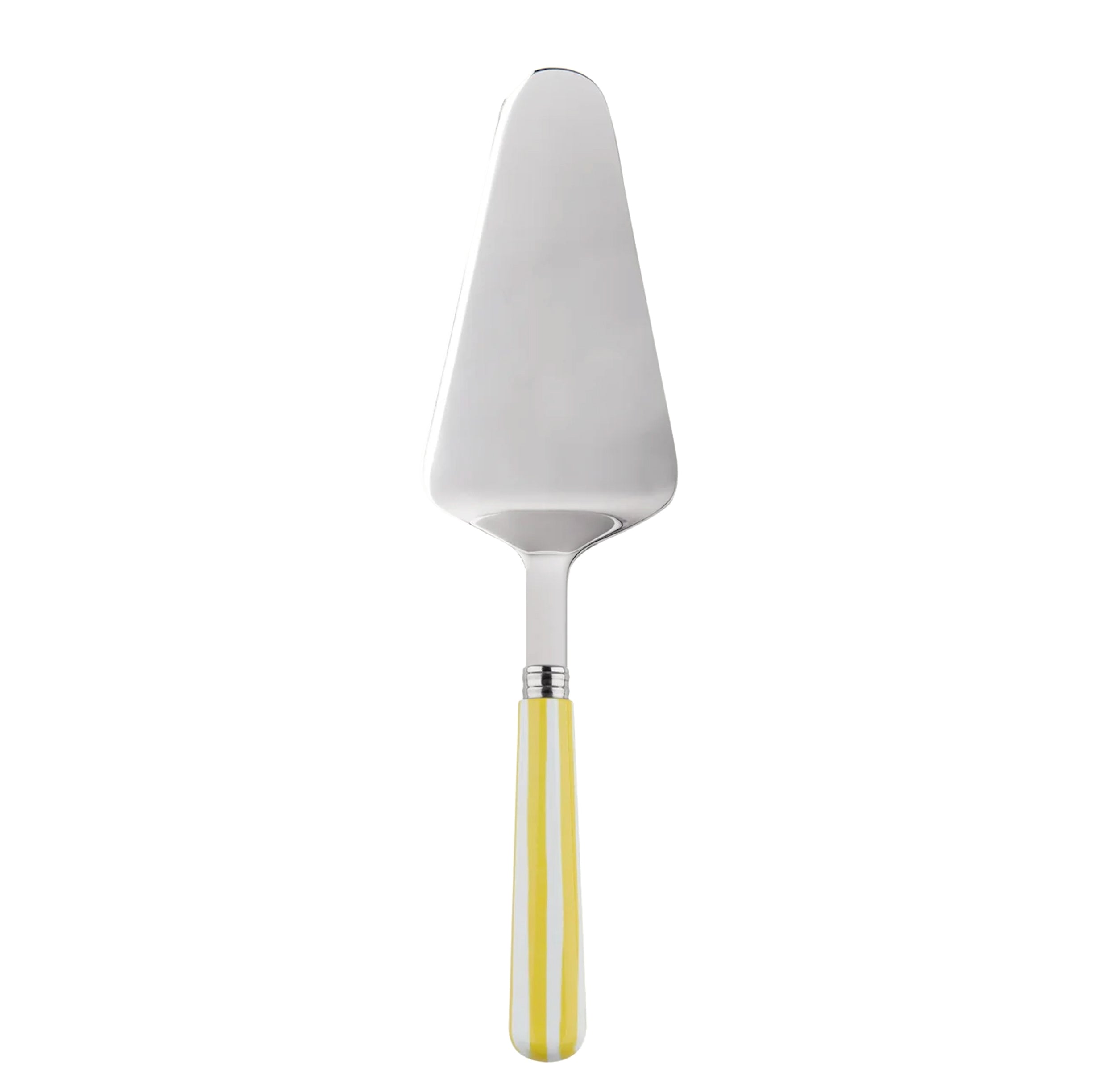 Tart Slicer with White & Yellow Stripes
