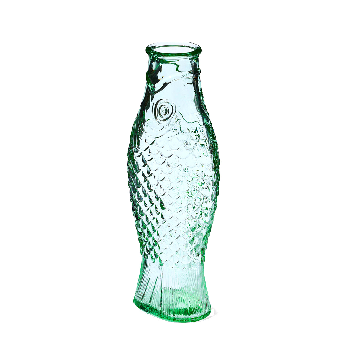 Fish & Fish Carafe in Transparent Green