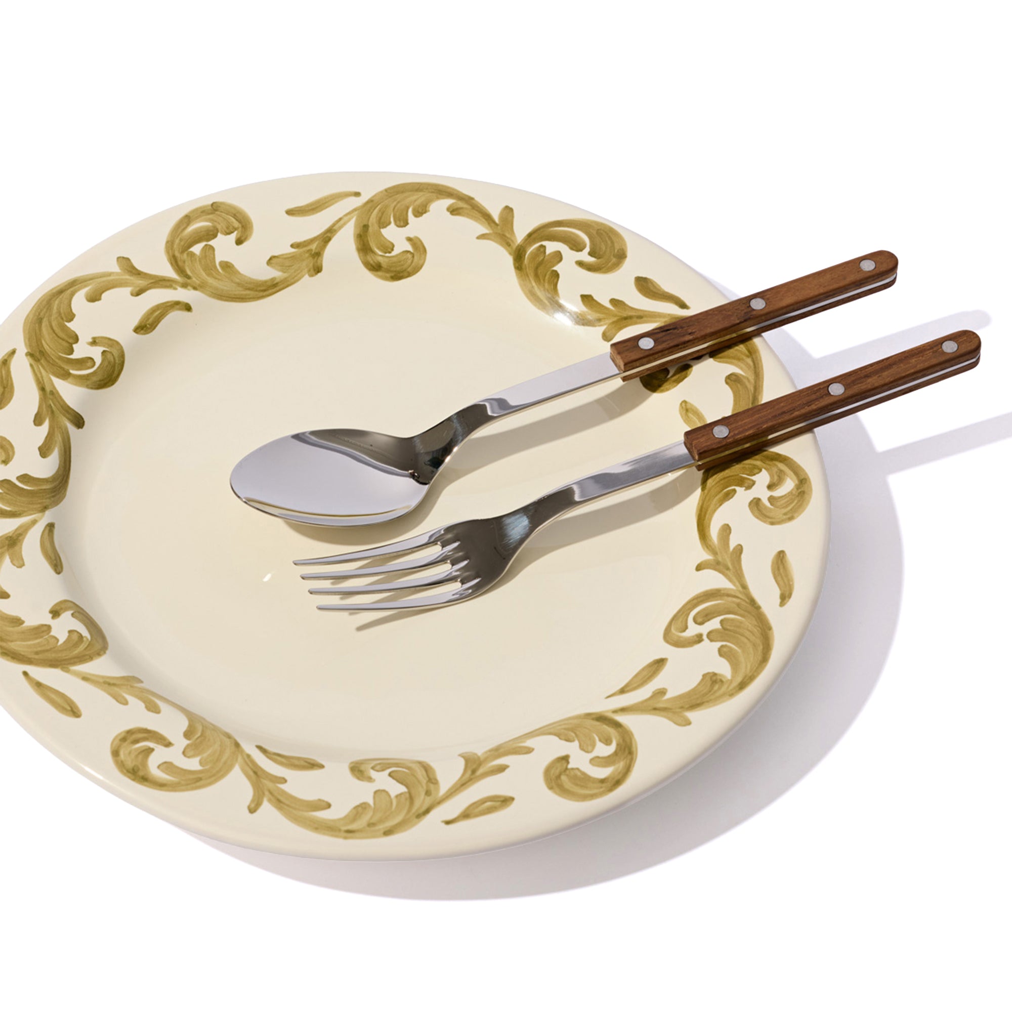 Deruta Serving Plate 32cm in Olive
