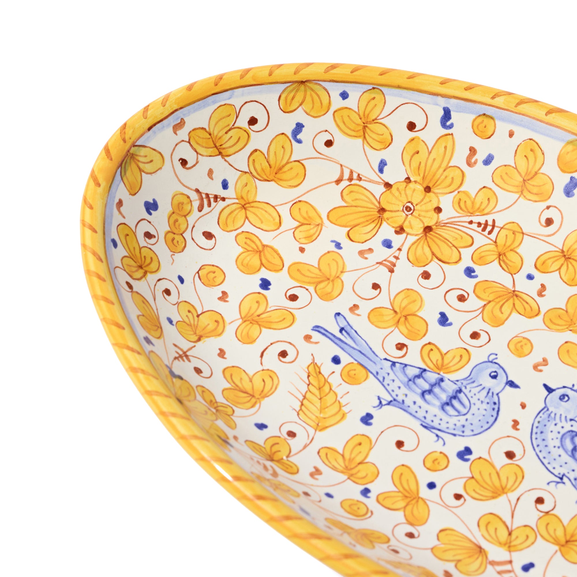 Deruta Deep Serving Platter 36 x 22.5cm in Saffron