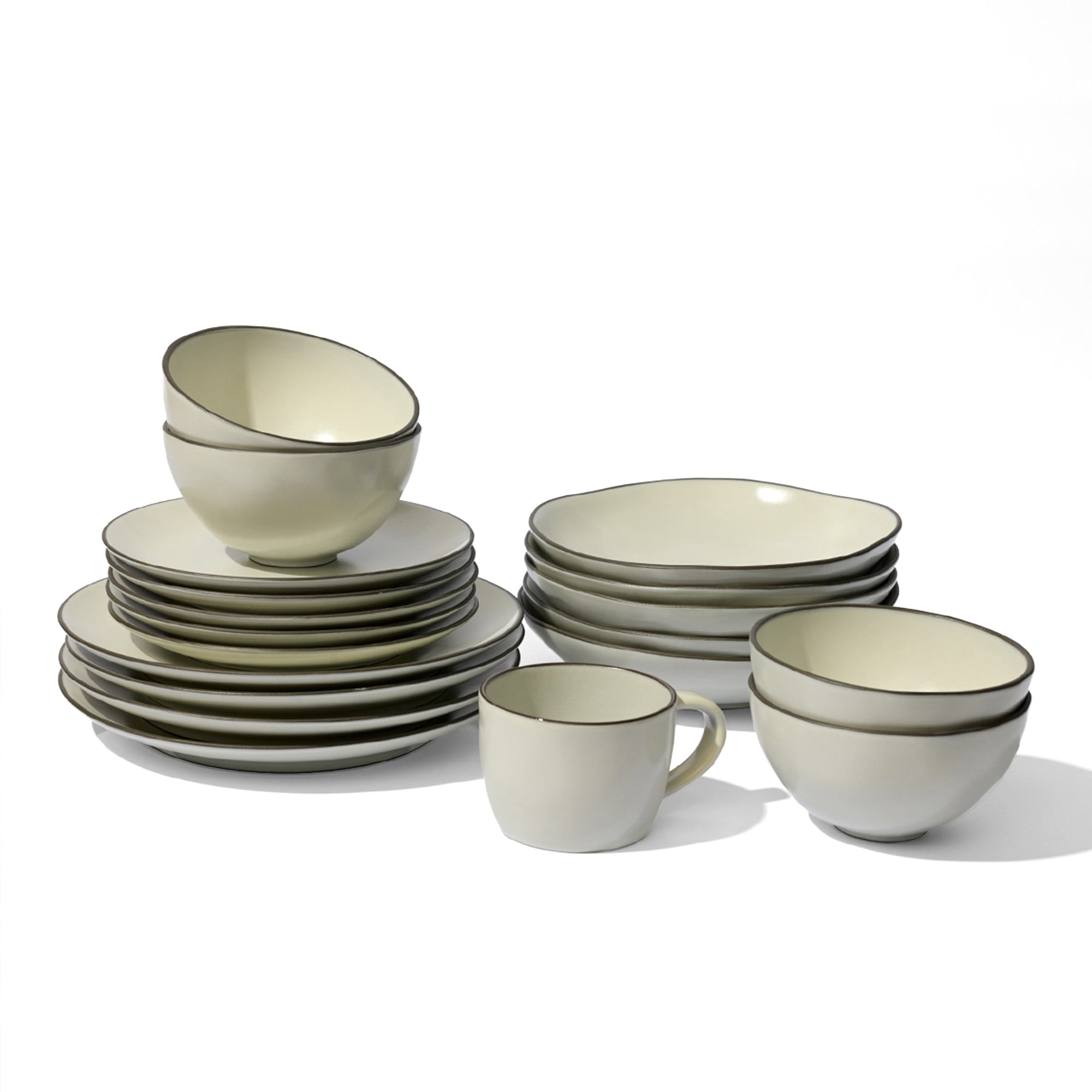 Stacked Organic Mug in Salt