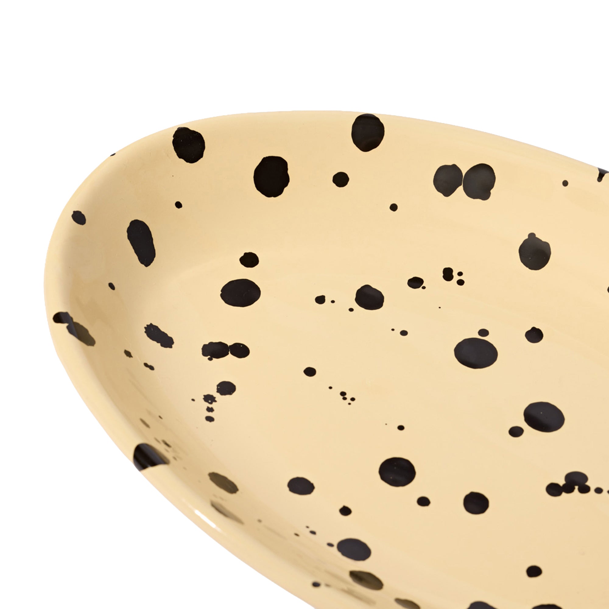 Serving Platter 36.5 x 23cm with Perfectly Imperfect Polka Dots
