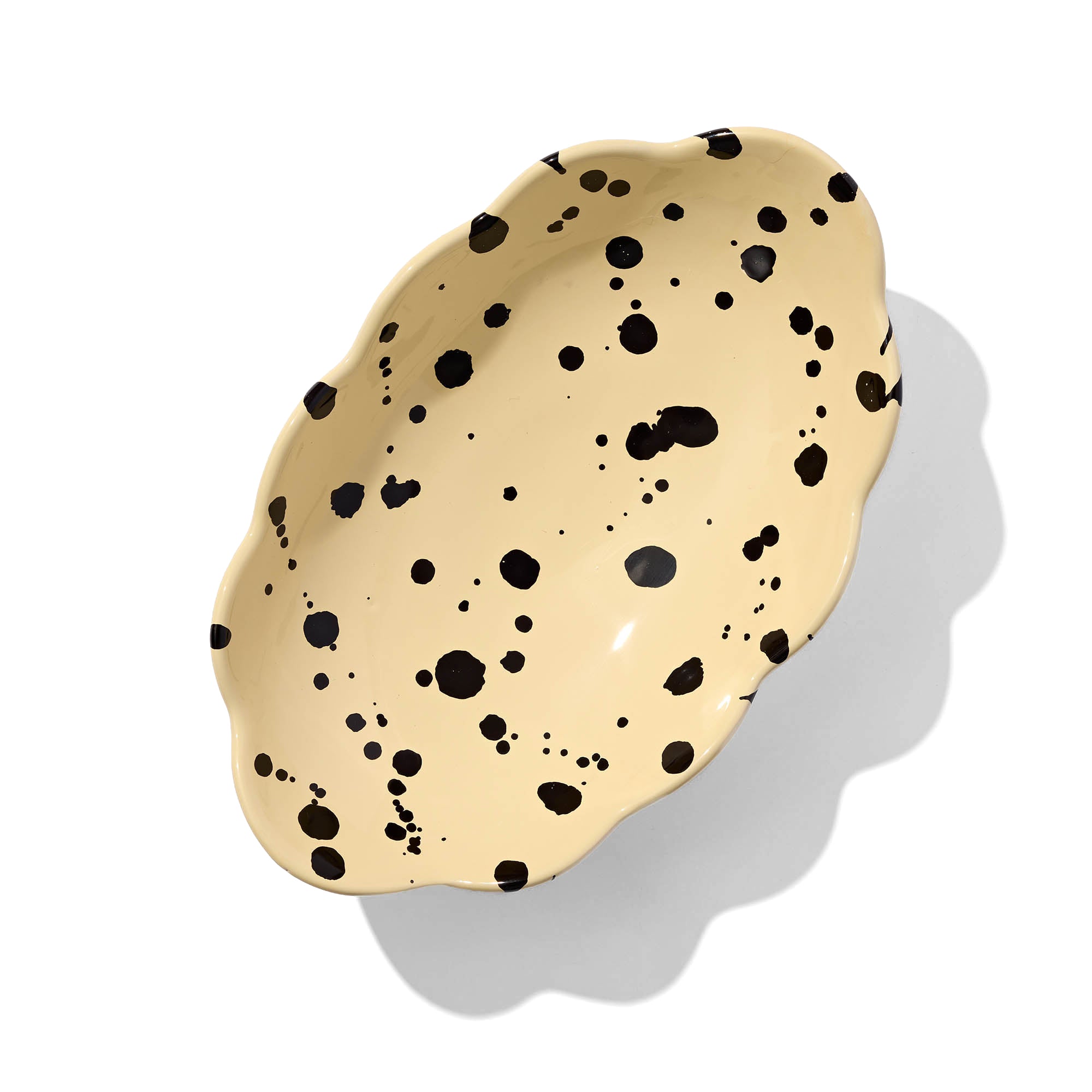 Serving Bowl 30.5 x 18.5cm with Perfectly Imperfect Polka Dots