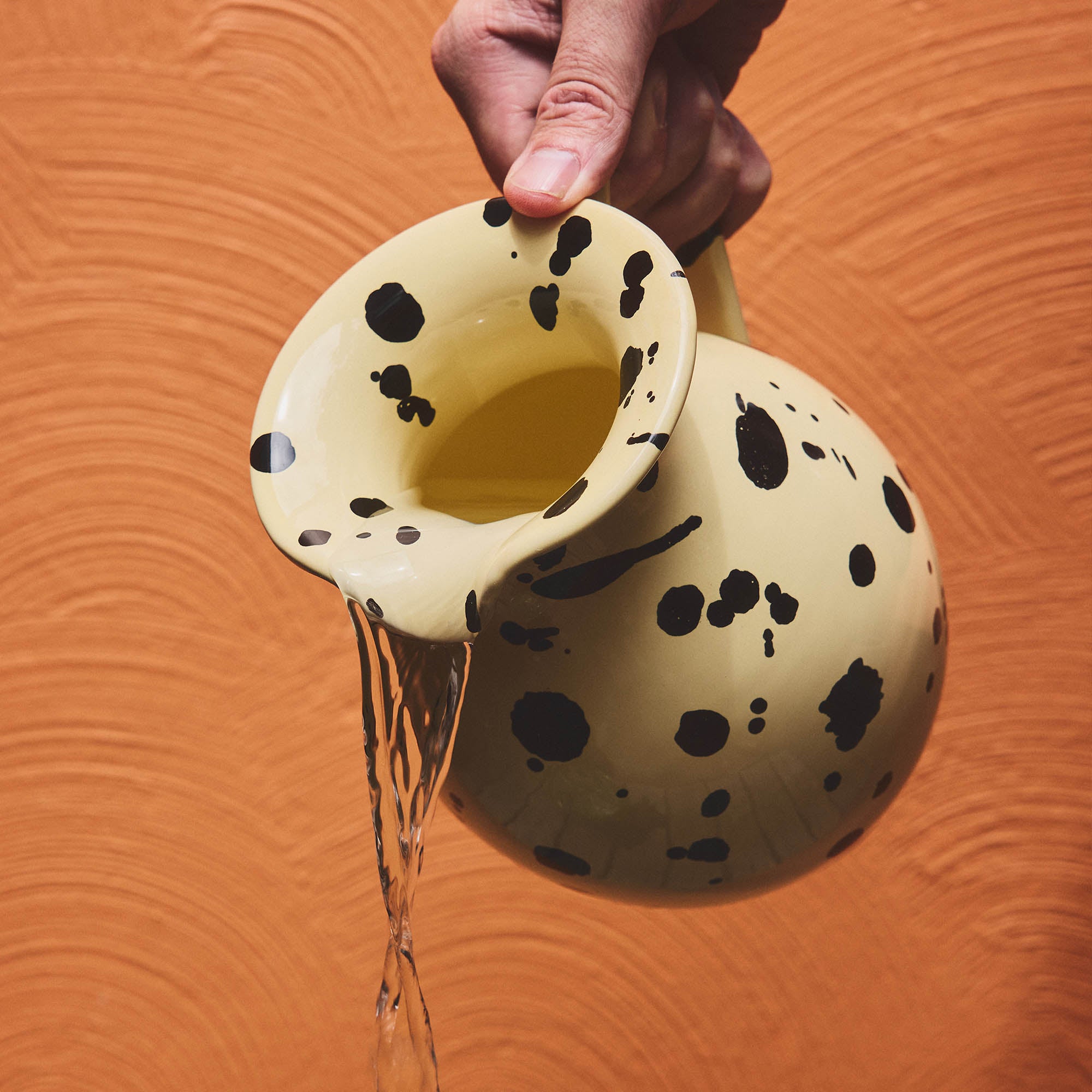 Water Jug 18cm with Perfectly Imperfect Polka Dots