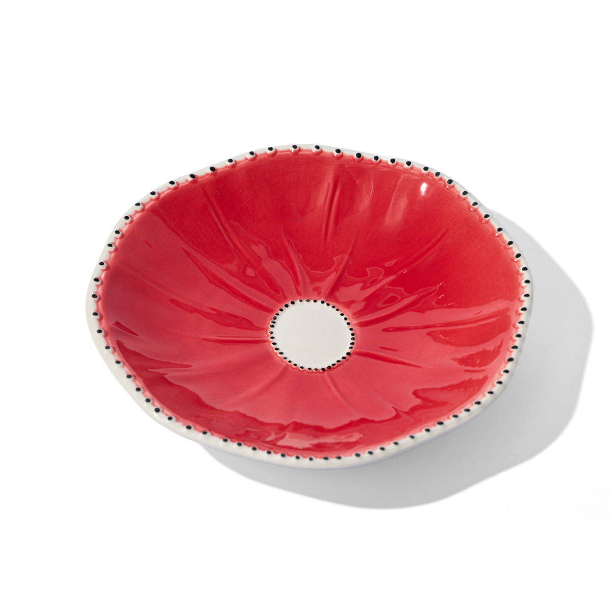 The Little Poppy Plate in Vermillion