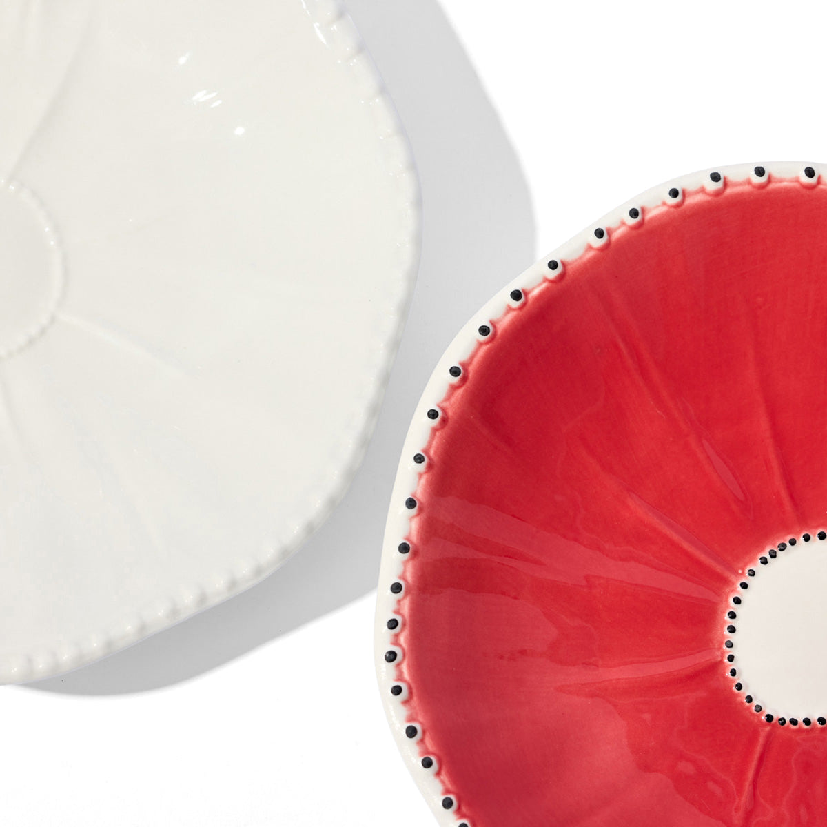 The Little Poppy Plate in Vermillion