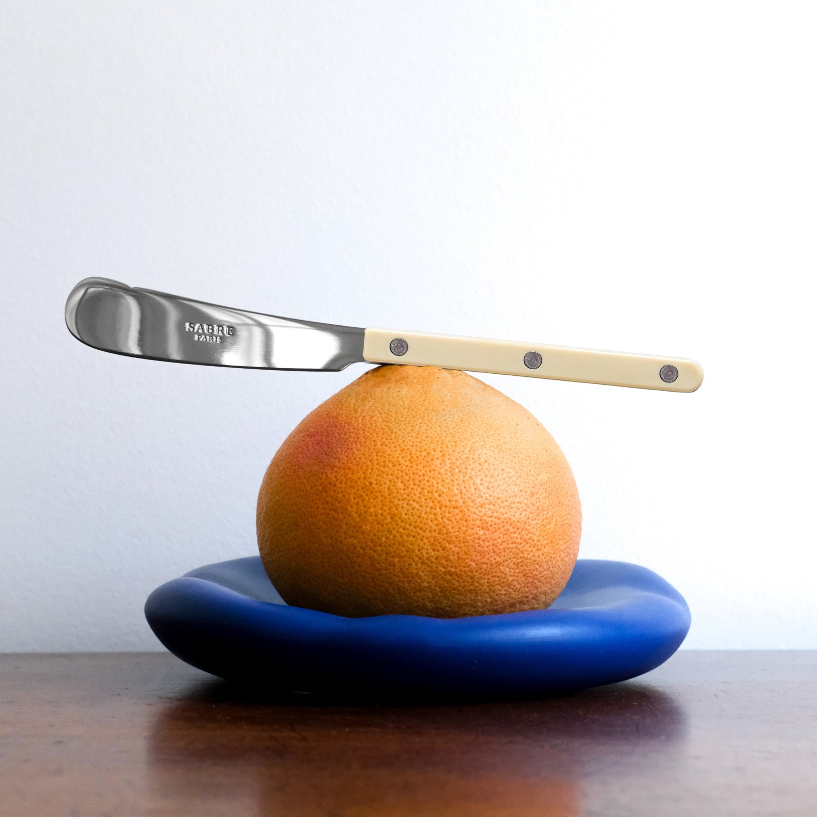 Bistrot Solid Butter Knife in Ivory