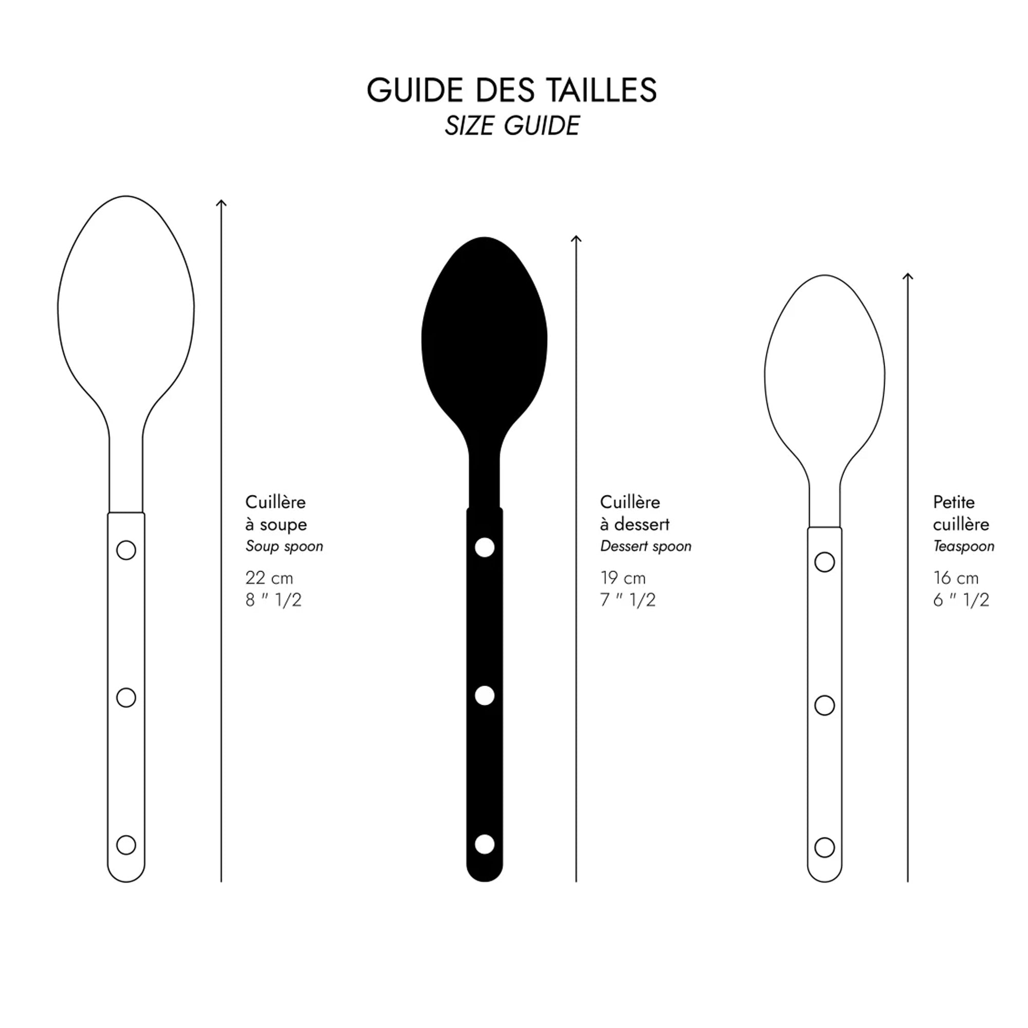 Bistrot Solid Dessert Spoon in Asparagus