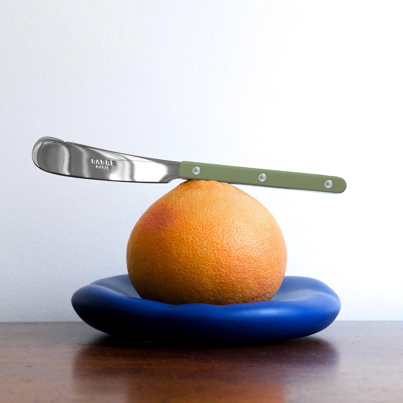 Bistrot Solid Butter Knife in Asparagus