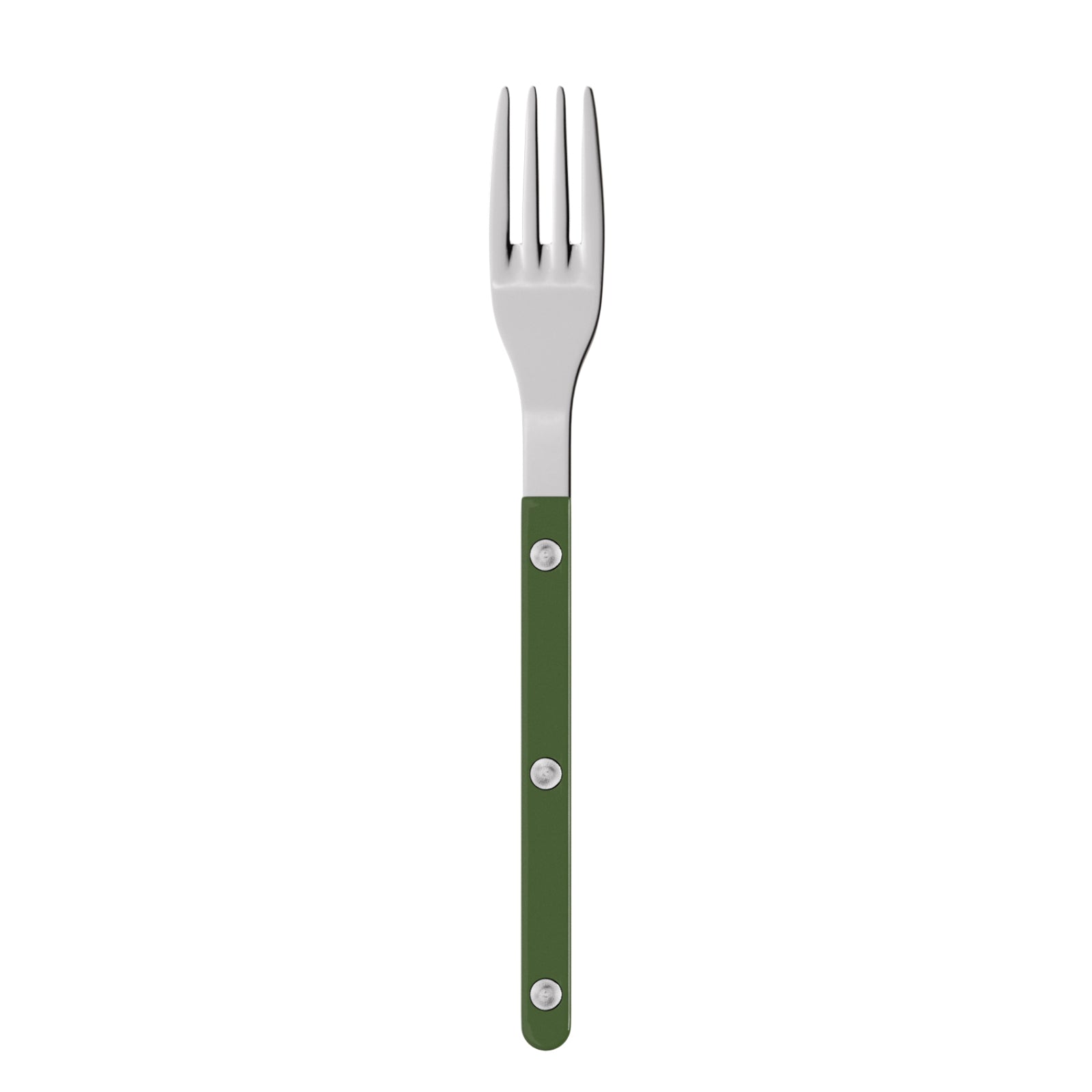 Bistrot Solid Salad Fork in Green Fern