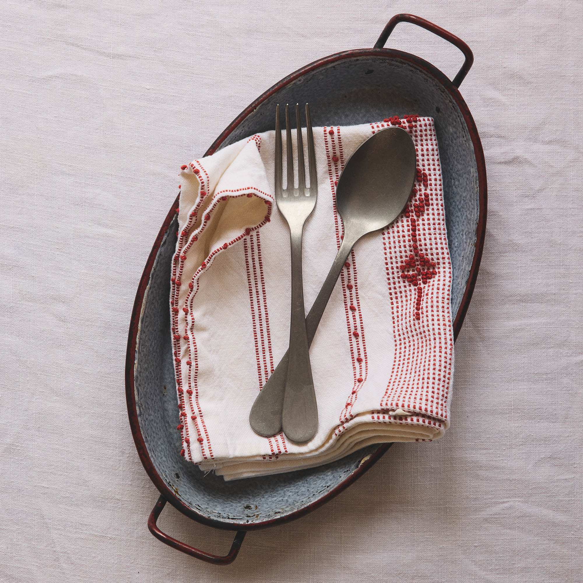 Marius 5 Piece Cutlery Set in Aged Stainless Steel