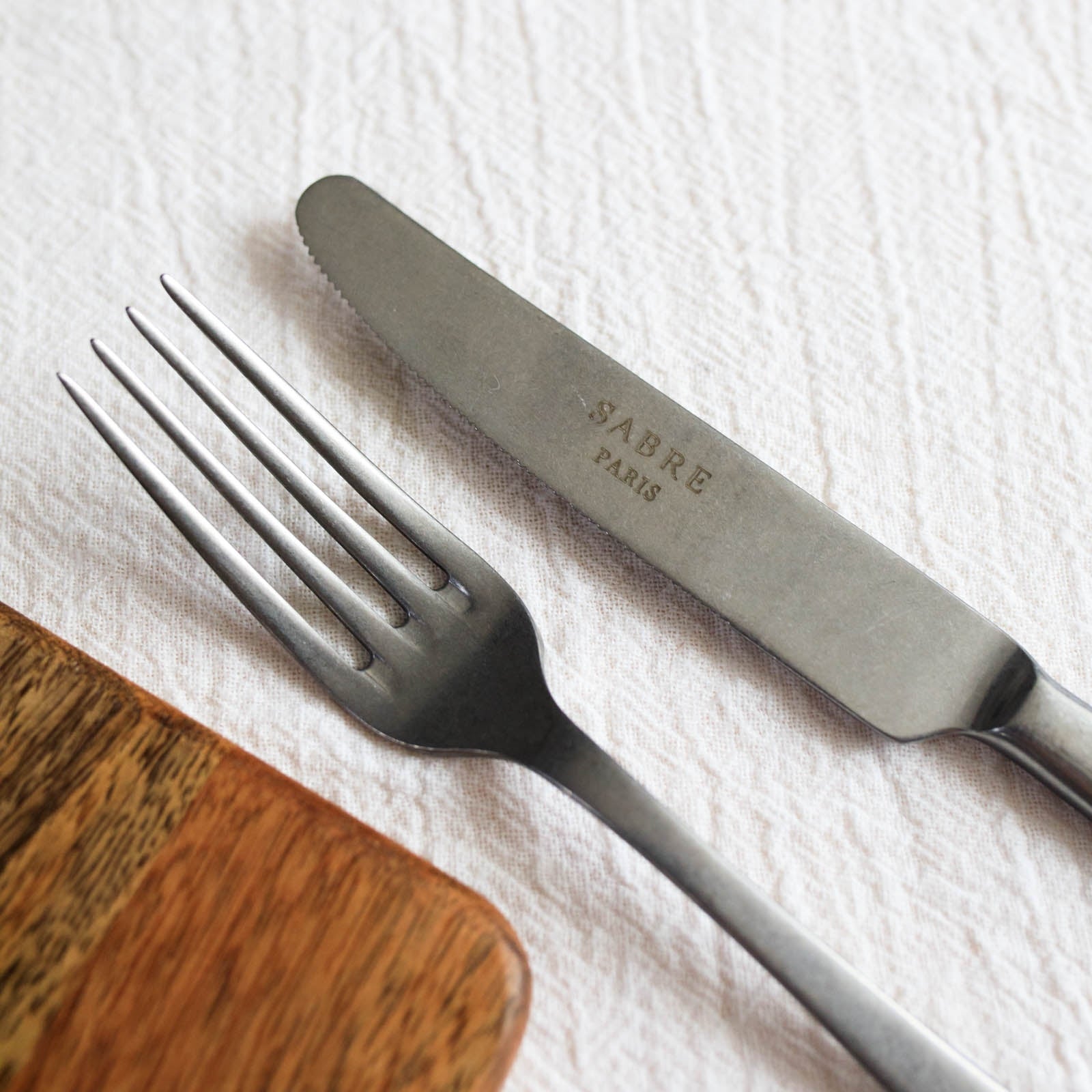 Marius 5 Piece Cutlery Set in Aged Stainless Steel