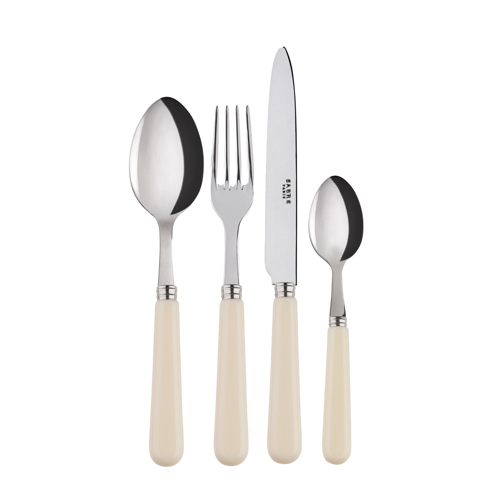 Pop 4 Piece Cutlery Set in Ivory