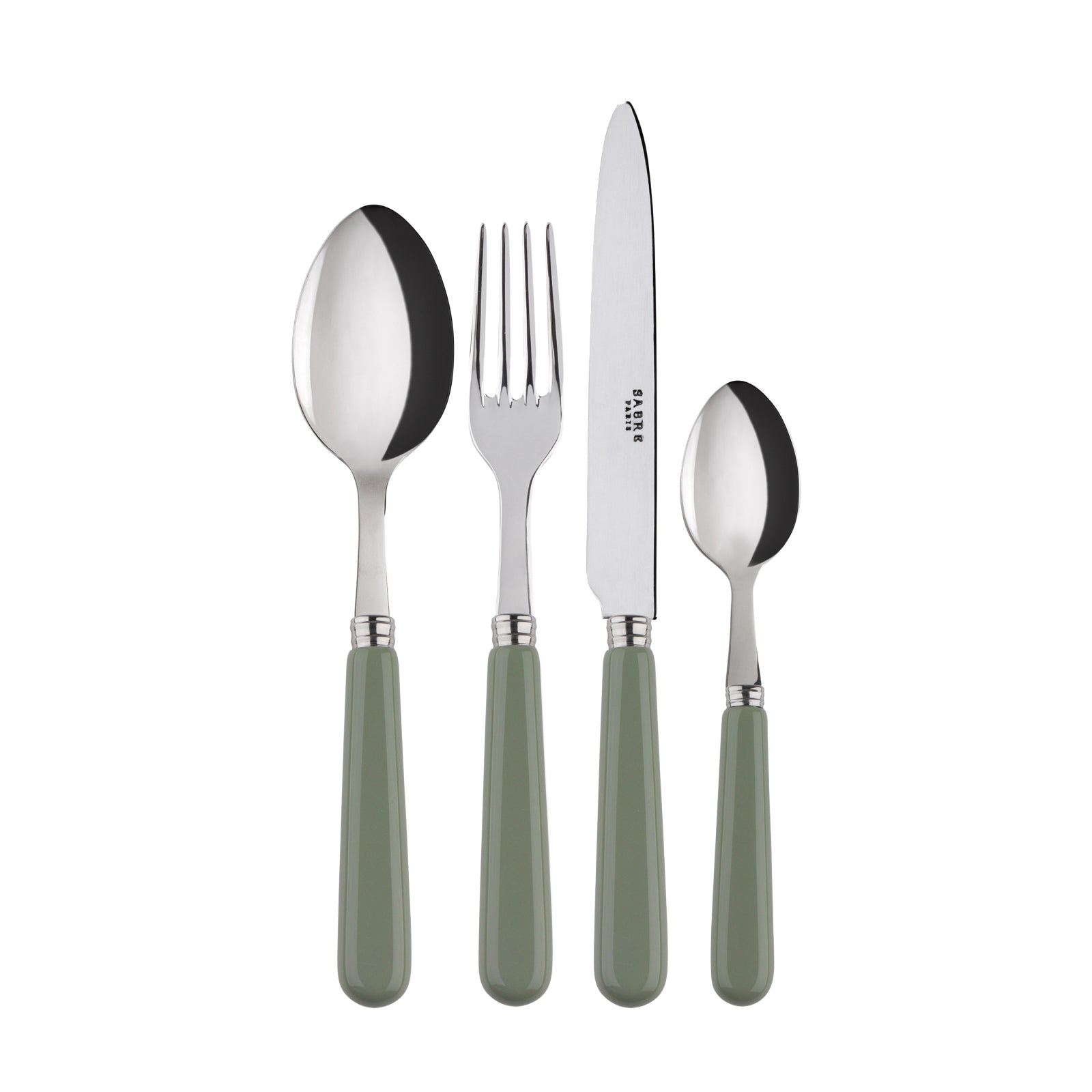 Pop 4 Piece Cutlery Set in Asparagus