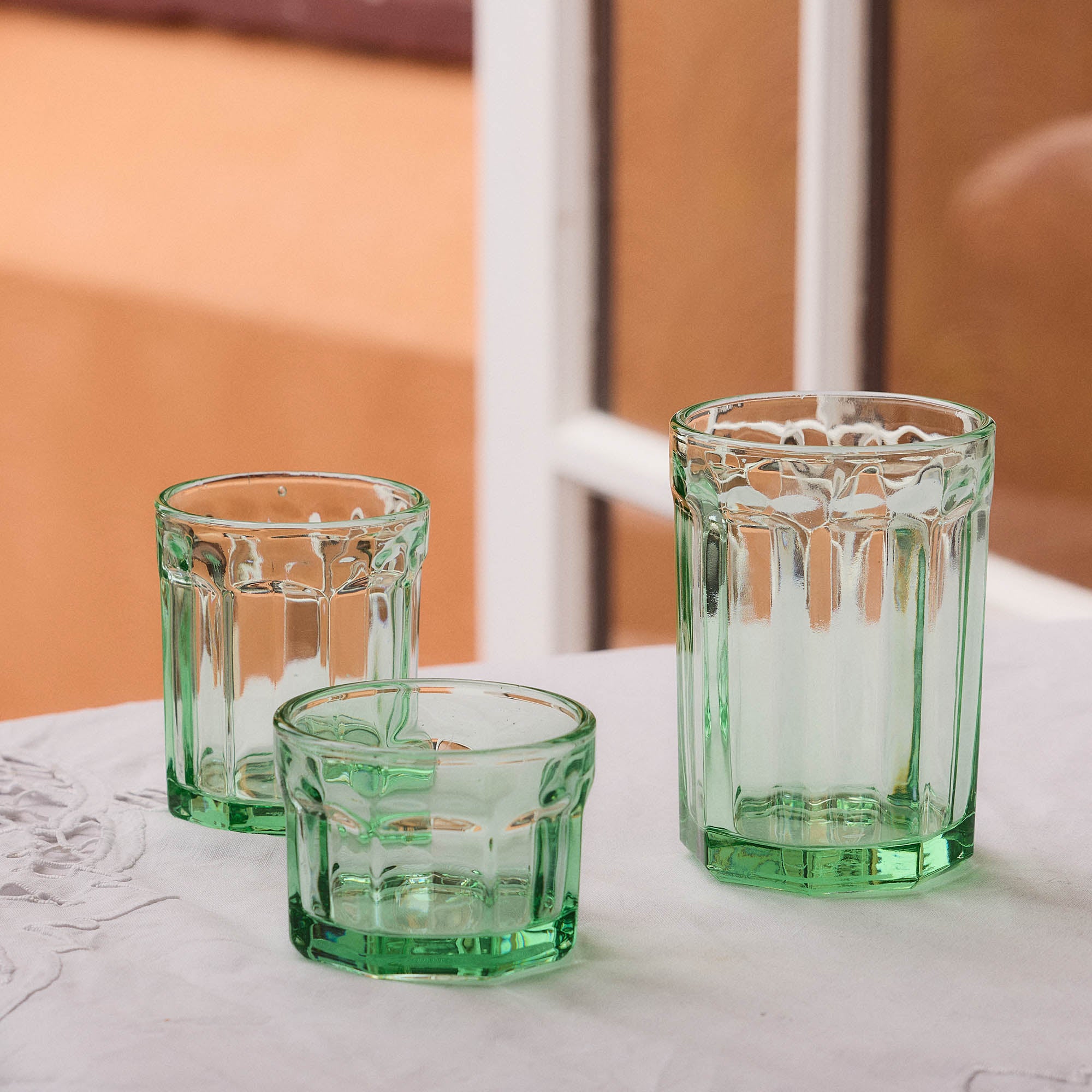 Fish & Fish Large Tumbler in Green, set of 2