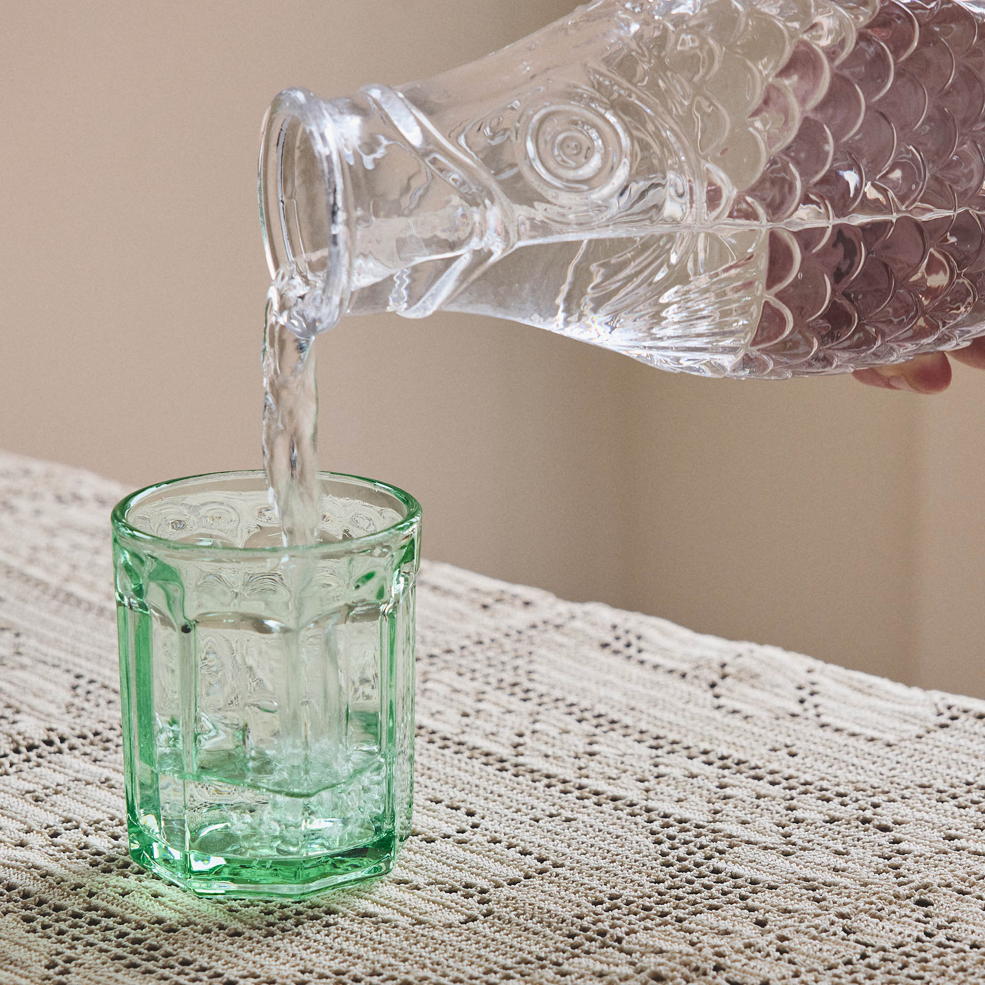 Fish & Fish Medium Tumbler in Green, set of 2