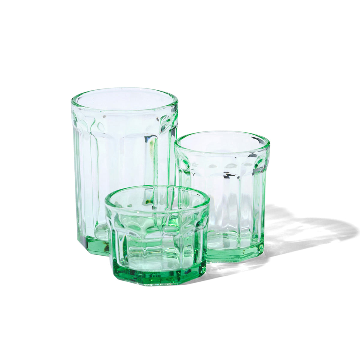 Fish & Fish Small Tumbler in Green, set of 2