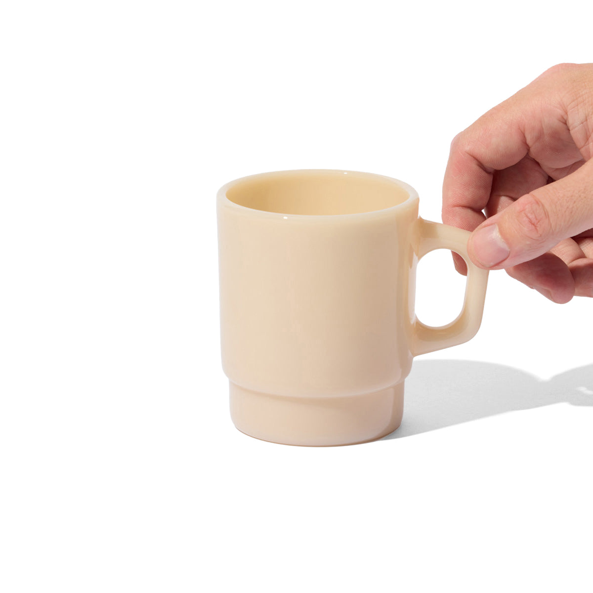 Basic Milk Glass in Latte