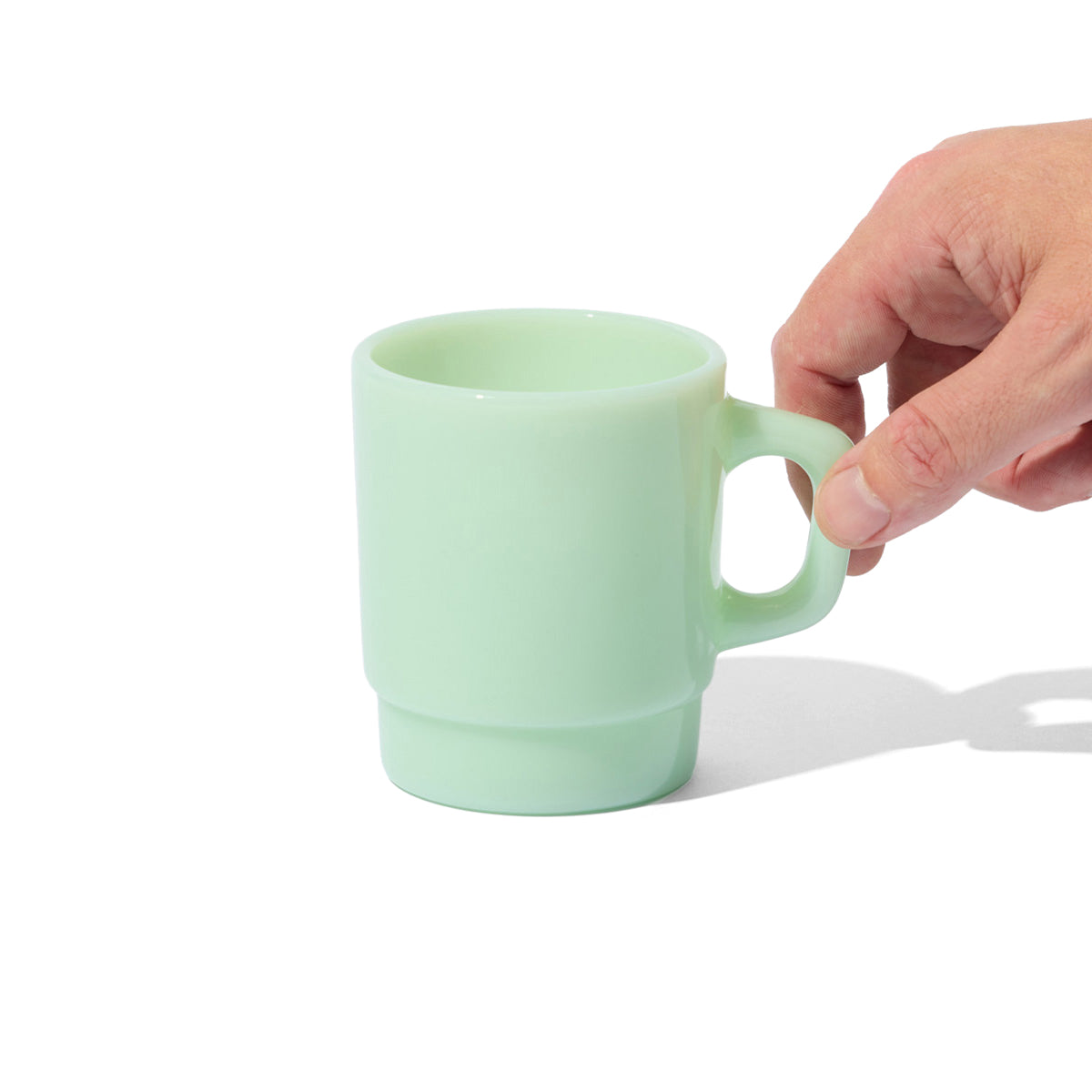 Basic Milk Glass in Mint