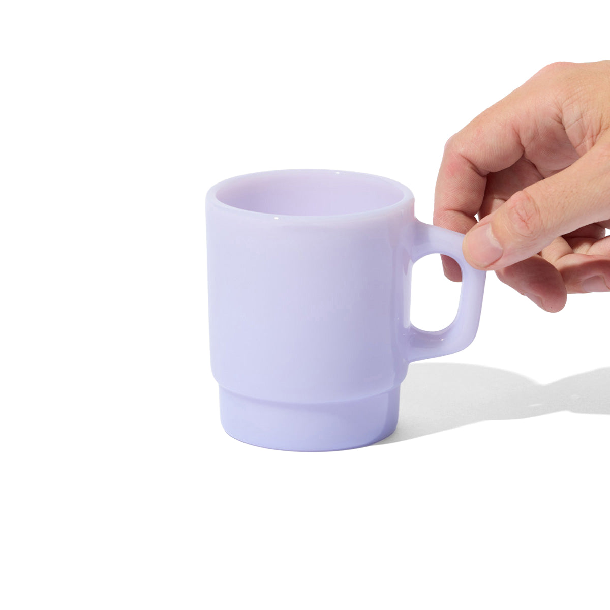 Basic Milk Glass in Lilac
